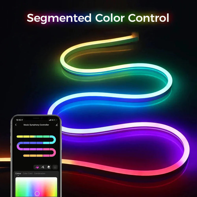 Neon Flex LED Light Strip – Customisable RGB Lighting for Modern Interior Décor