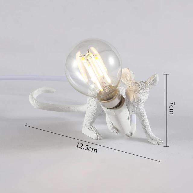 Unique Mouse-Shaped Decorative Table Lamp – Perfect for Living Room, Bedroom, or Office