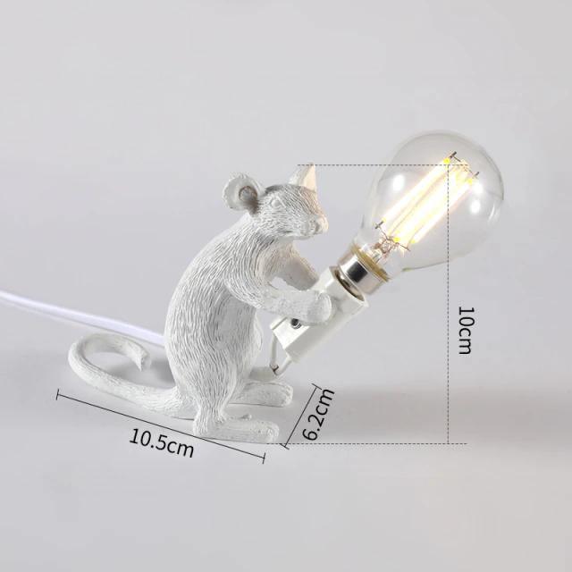 Unique Mouse-Shaped Decorative Table Lamp – Perfect for Living Room, Bedroom, or Office