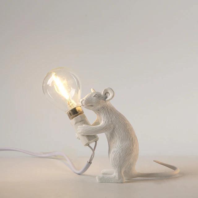 Unique Mouse-Shaped Decorative Table Lamp – Perfect for Living Room, Bedroom, or Office