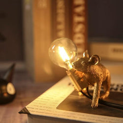 Unique Mouse-Shaped Decorative Table Lamp – Perfect for Living Room, Bedroom, or Office