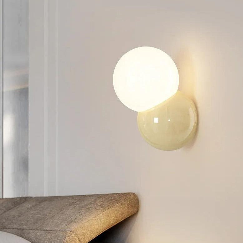 Nordic Bubble Wall Light – Modern Glass Sconce with Soft Glow for Bedrooms and Living Spaces