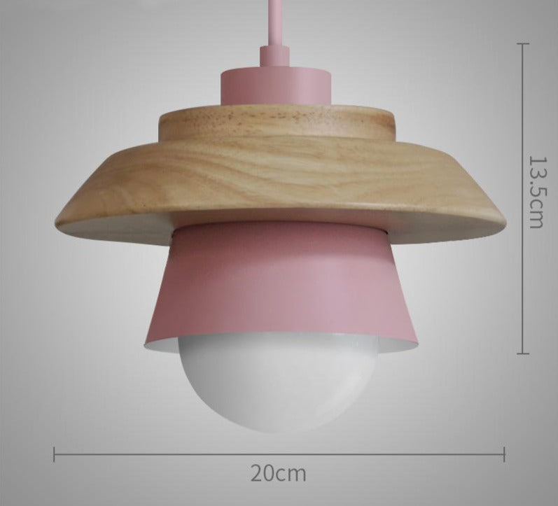 Nordic Wooden Pendant Light – Minimalist Modern Ceiling Lamp