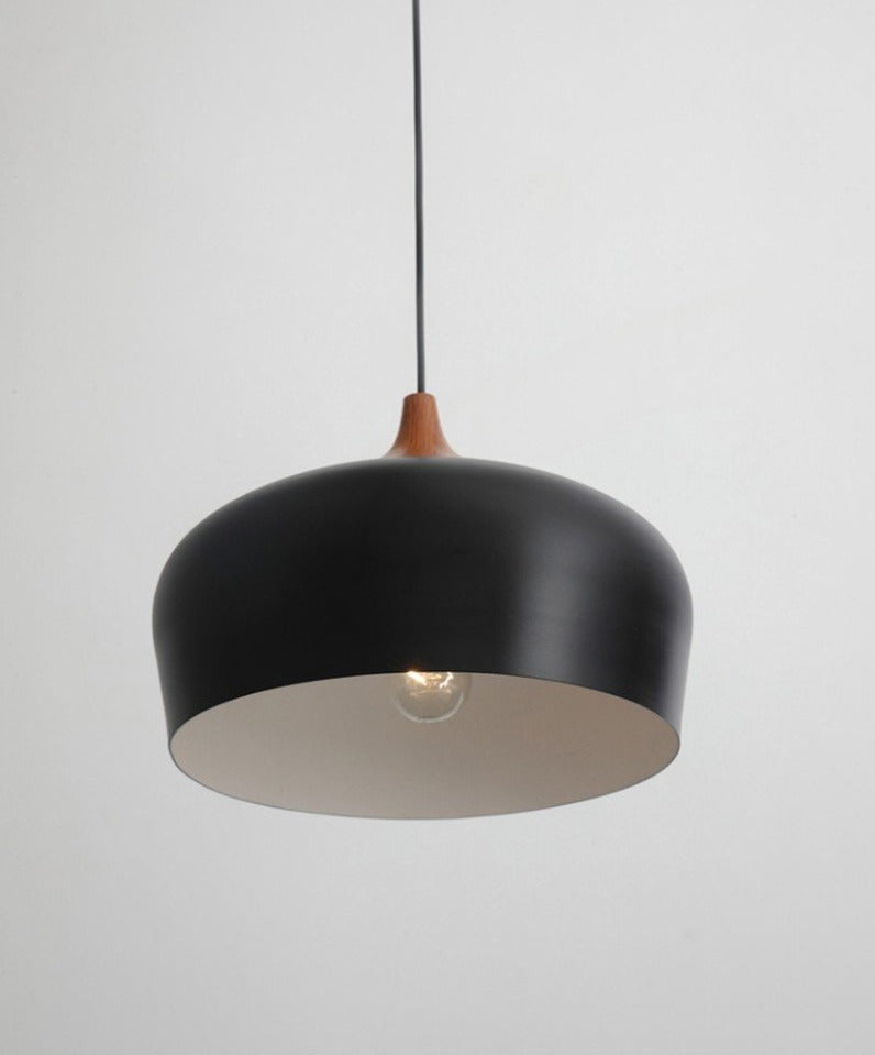 Nordic Minimalist Pendant Light – Sleek Design with Wooden Accents