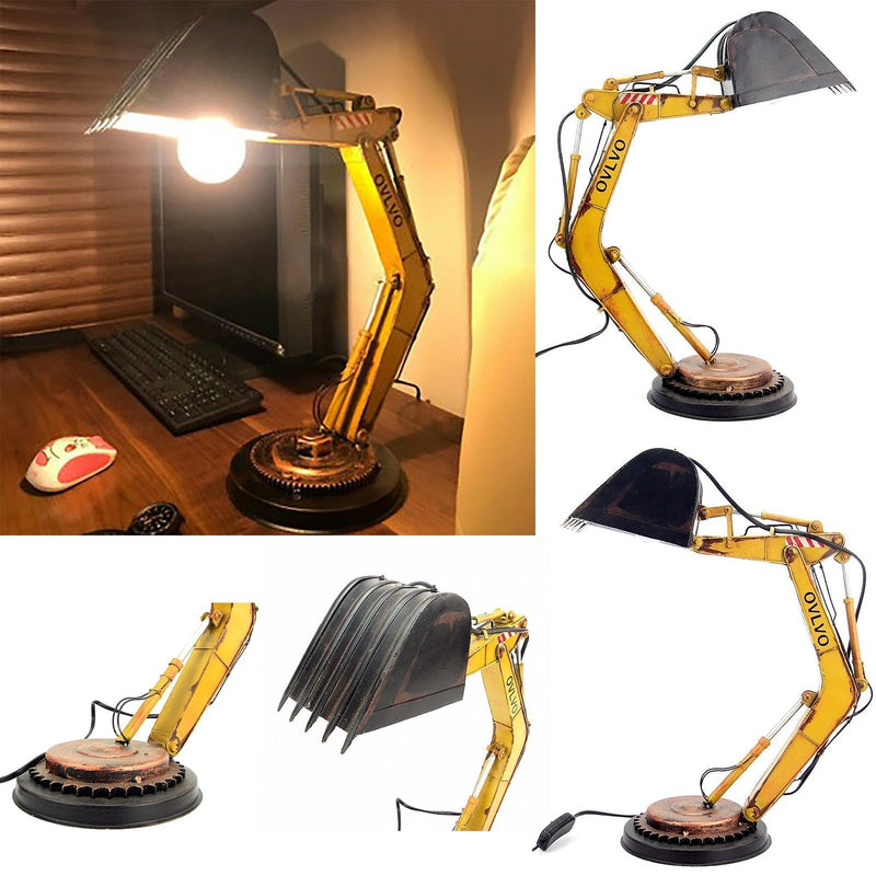 Industrial Bagger-Style LED Table Lamp – Unique Desk & Night Lamp