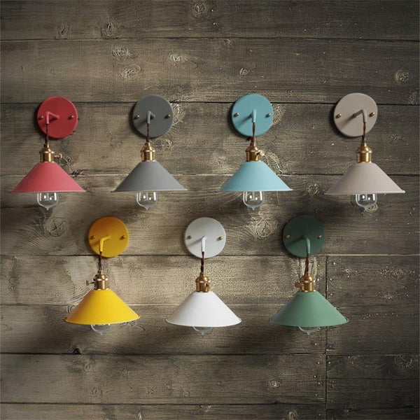 Colourful Retro Wall Sconce Lamps – Vintage-Inspired Adjustable Wall Lighting