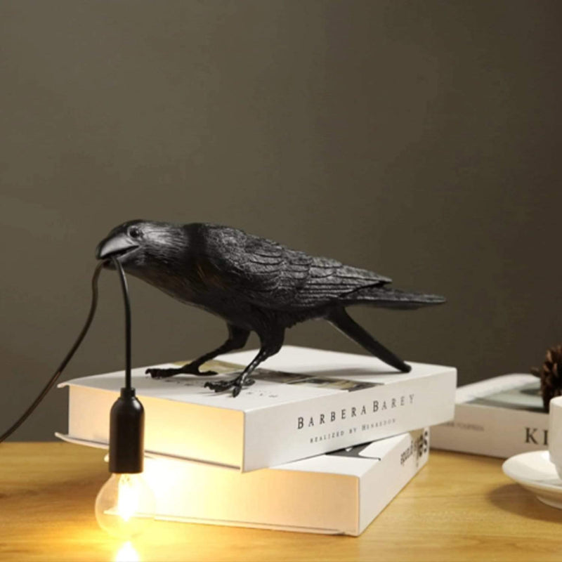 Elegant Ravenbird Table Lamp – Unique Artistic Lighting for Your Space