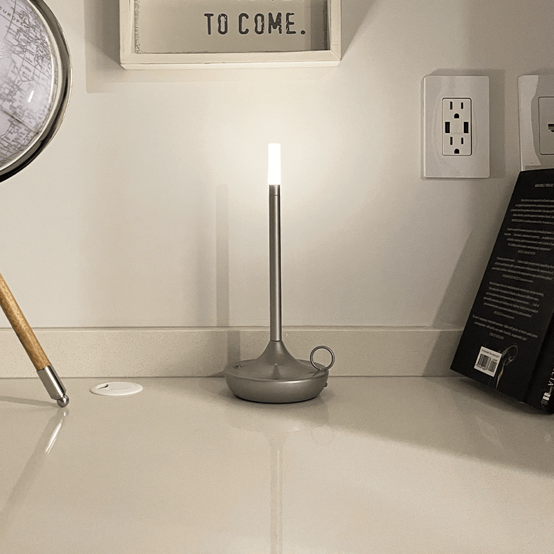 Portable LED Wick Table Lamp – Minimalist Table Lighting for Any Ambience