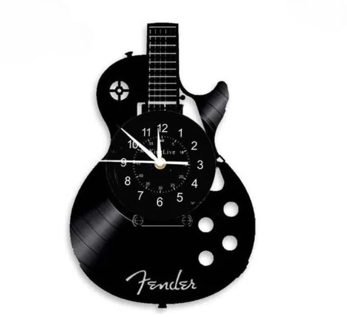 Guitar Legend LED Wall Clock Unique Musical Decor for Home and Studio