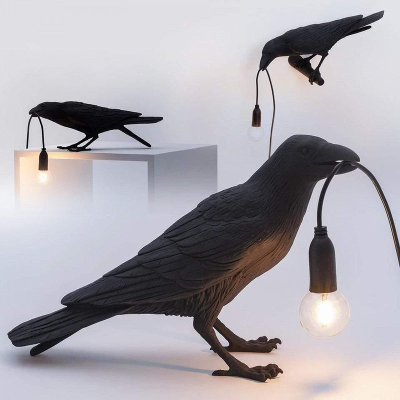 Elegant Ravenbird Table Lamp – Unique Artistic Lighting for Your Space